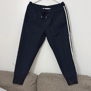Men sweat Pants with White Stripe on side